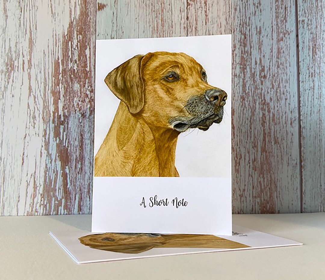 Rhodesian Ridgeback Dog Notecards A Pack of 5 Folded - Etsy