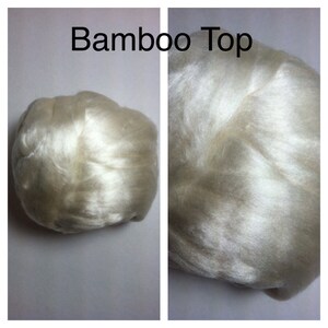 Bamboo Roving Undyed / Ecru Bamboo Top / 1lb / 16oz