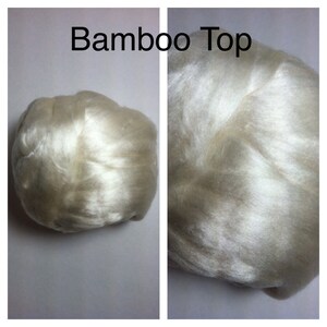 Bamboo Roving Undyed / Ecru Bamboo Top / 5lbs