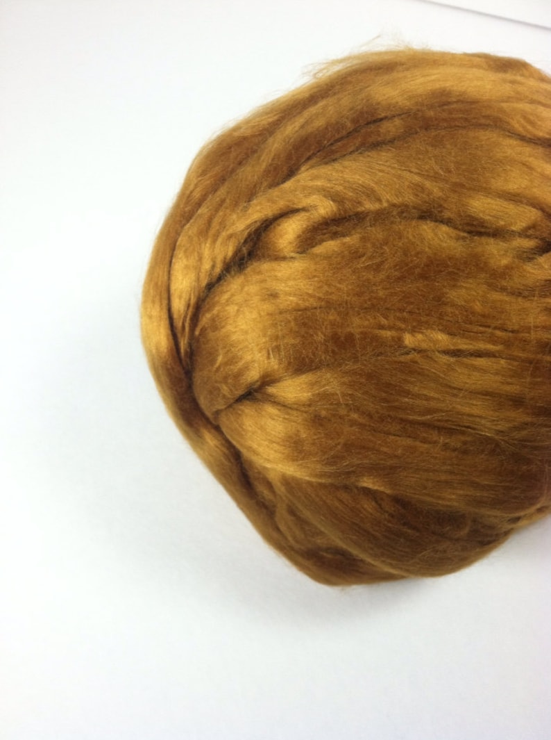 Dyed Bamboo Top Topaz Topaz Bamboo Roving Gold Bamboo Spinning 1lb 16oz
