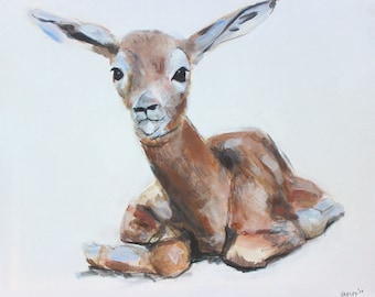 Little Gazelle print on canvas