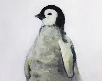 Little Penguin print on canvas