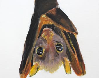 Little Bat print on canvas
