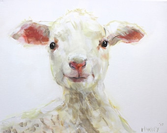 Little Lamb print on canvas