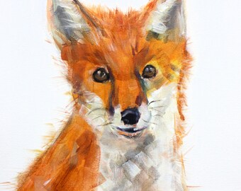 Little Fox 2 print on canvas
