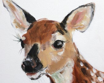 Little Deer print on canvas