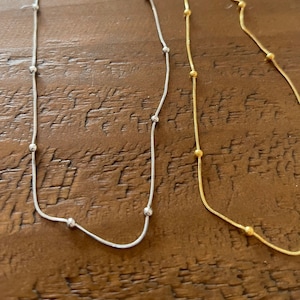 simple ball chain necklace