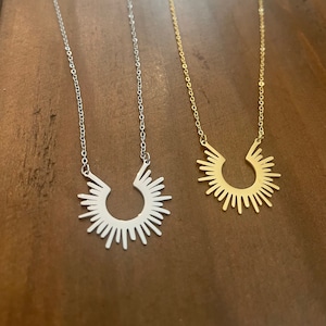 sun ray necklace