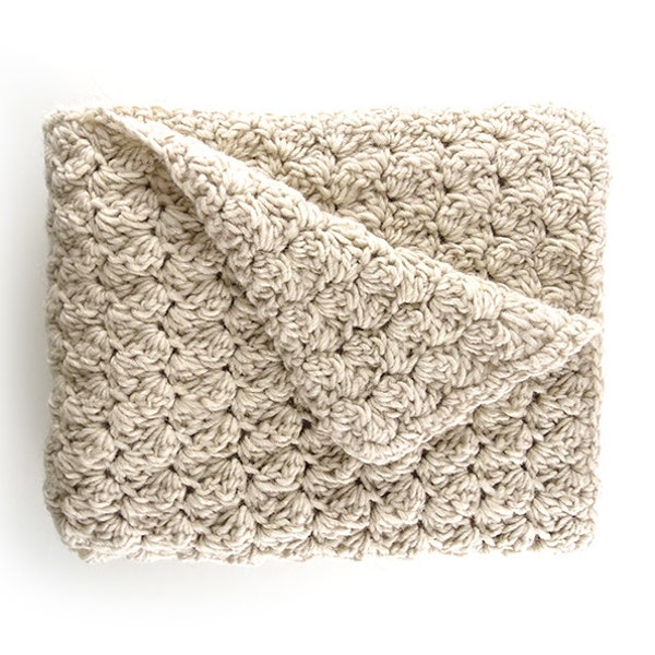 Luxury Blanket – Crocheted Blanket – Baby Crochet Throw – Etsy Featured – LookBook 2017 – Alpaca Merino Wool – Beige Yarn – Handmade