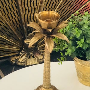 VINTAGE BRASS CANDLEHOLDERS Pineapple Hospitality Decor, 13” Candlestick