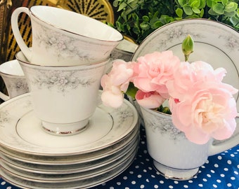 SWEET LEILANI, Cup Saucer, Tea Set, Legendary NORITAKE, Japan Porcelain