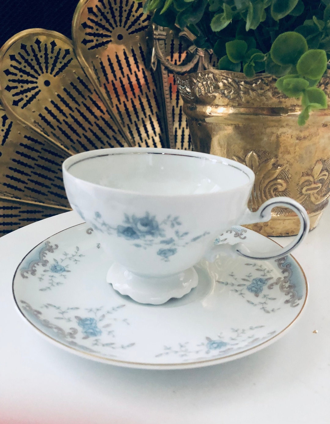 VINTAGE CUP SAUCER Set Mixmatched Porcelain Johann Haviland Etsy