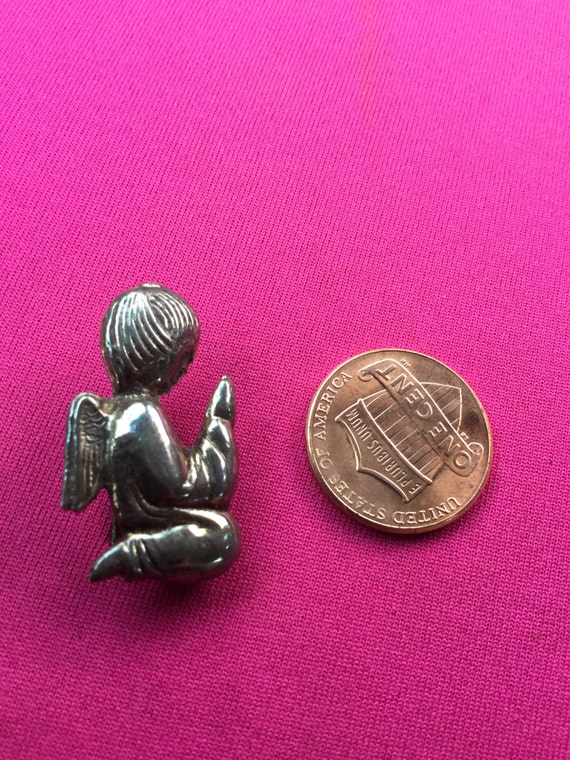 Praying Angel Cherub Pin Brooch Pendant Sterling Silver 925 Il_570xn