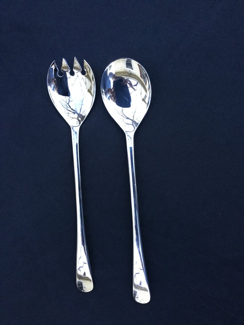 Silver Plate Spoons Set of 2 Flatware Silverware Rimond Etsy