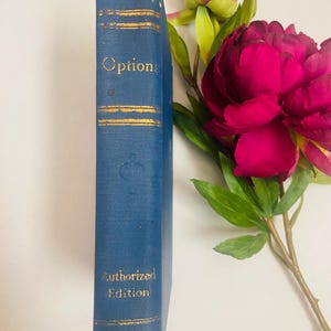 ANTIQUE O. HENRY Book- &quot;Options&quot; First Edition 1909- Blue Gold Hardcover - Collectible Classic American Literature Book Lovers Home Library