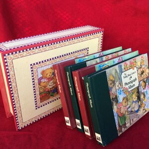 Teddy Bear Photo Album(s), Vintage Photo Album(s), Photo Box, Kids Photo Album  Baby Shower Gift Idea