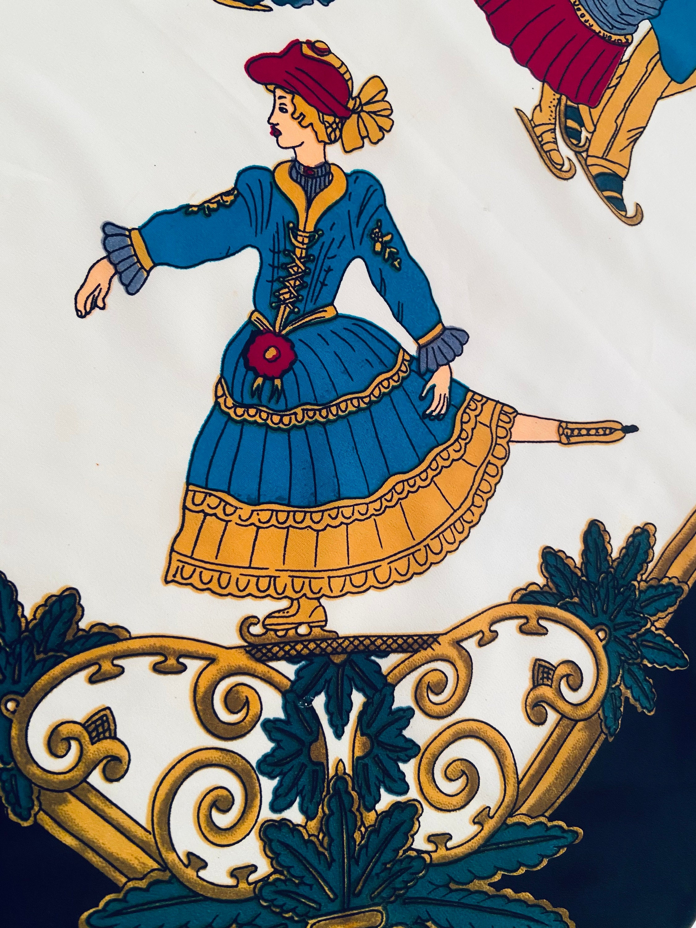 Hermes Joies D'hiver Vintage Silk Scarf Made in France - Etsy