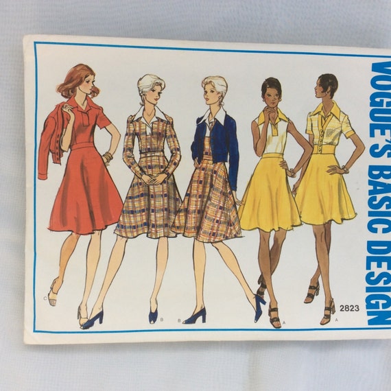 Vogue Vintage Pattern Misses Dress & Jacket Size 10 Pattern 2823, Fashion Sewing Pattern Il_570xn