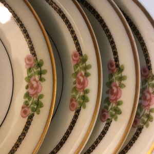 LIMOGES ANTIQUES SET 4 Pieces Berry Bowls, Vintage China France, Thiodore Haviland, Wedding China, Bridal Gift
