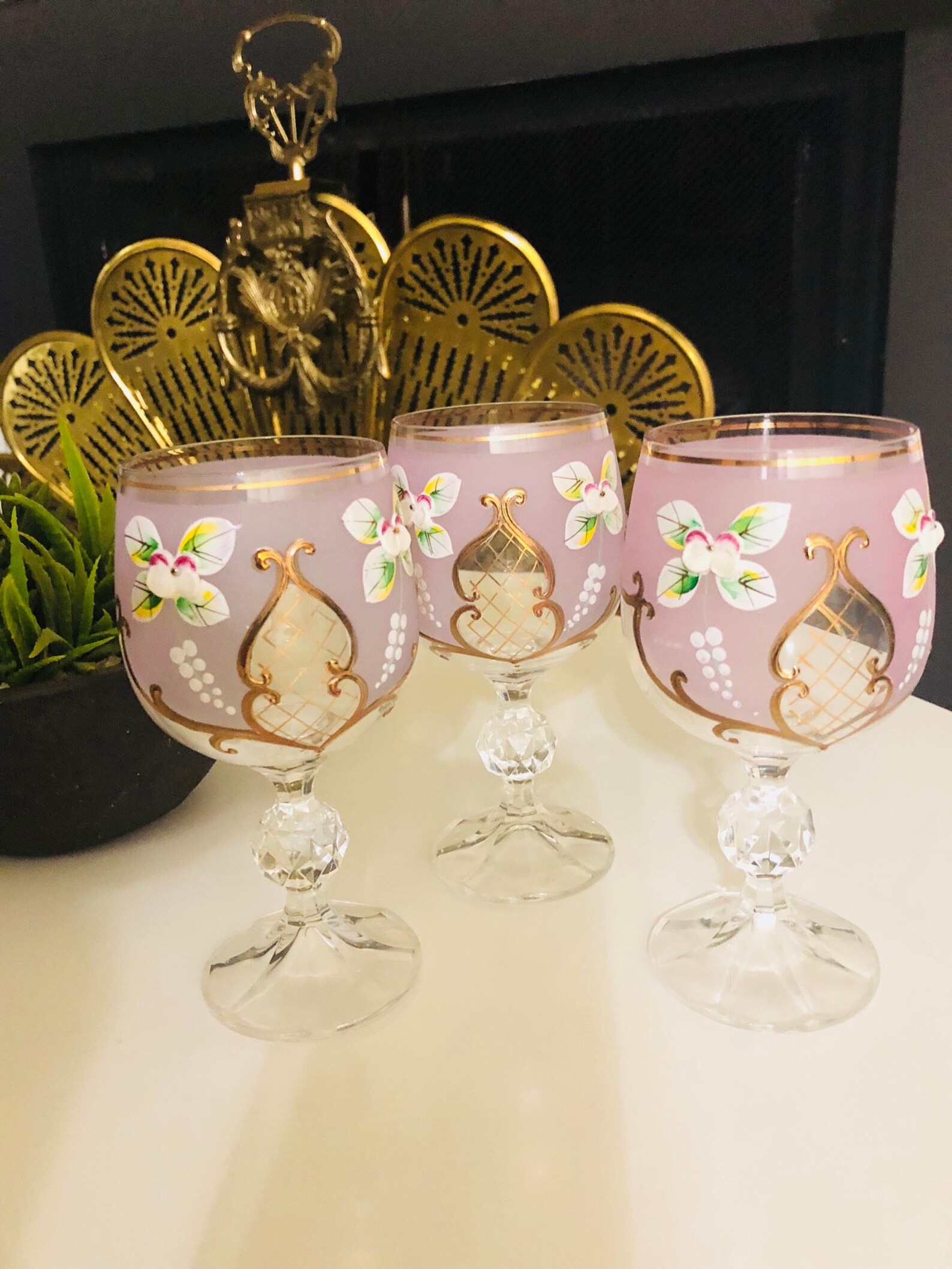 boho drinking glasses