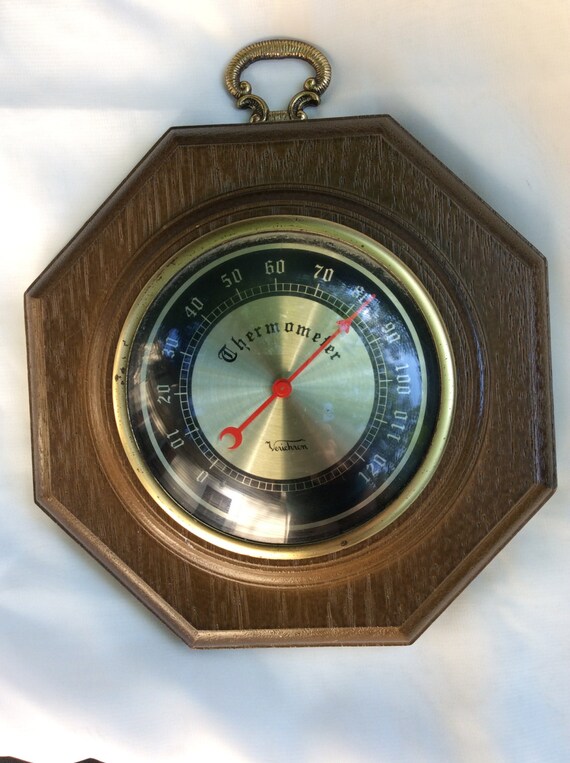 Vintage Retro Thermometer Verichron Wall Hanging Collectible Il_570xn