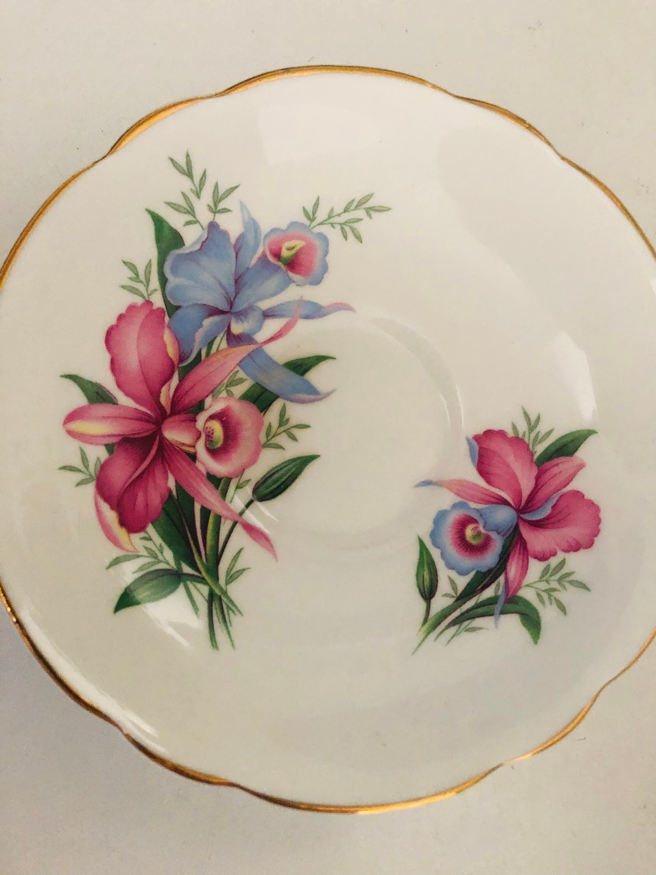 Regency Tea Set VINTAGE CUP SAUCER, Royal Regency, Tea Set Duo, Floral Porcelain, Bone ...