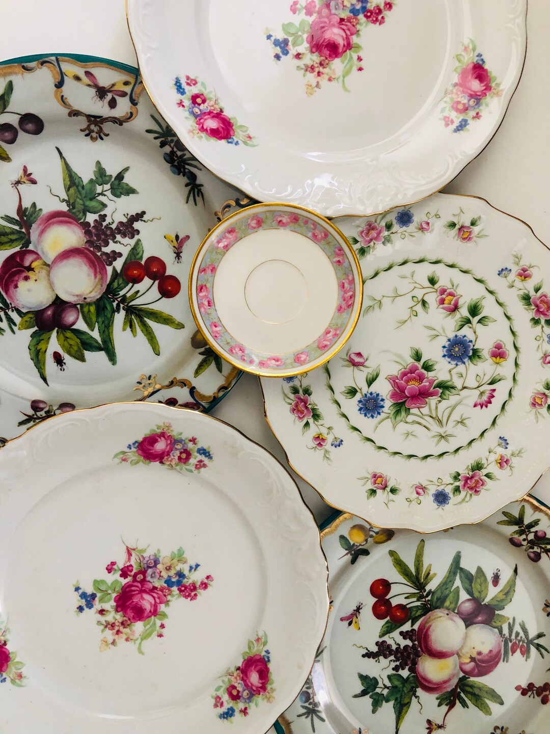 VINTAGE Plate, Rose Floral, Collectable Wall Hanging - Etsy