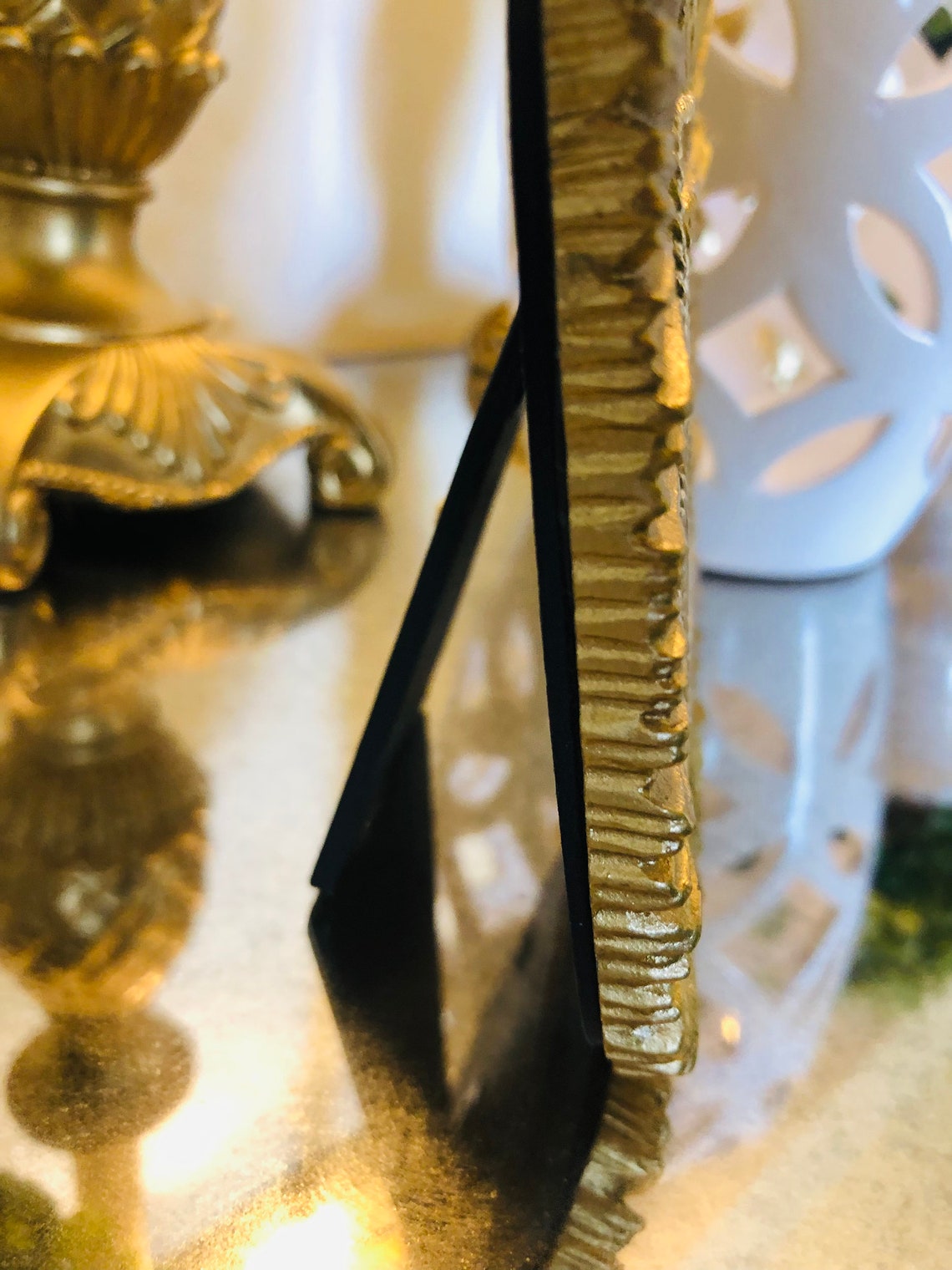 GOLD LEAF DECOR Gold Fall Decor Framed Leaf Gold Frame Etsy