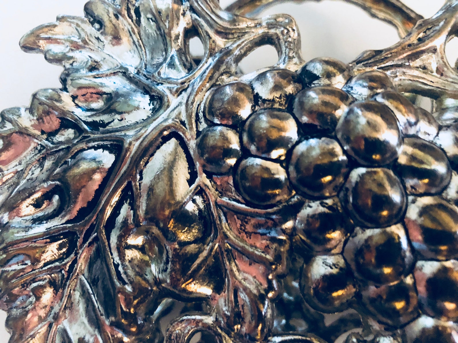 SILVER PLATED GODINGER Grape Napkin Holder Vintage Etsy