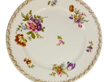Rosenthal-continental Meissen Flower Green Dinner Plate - Etsy