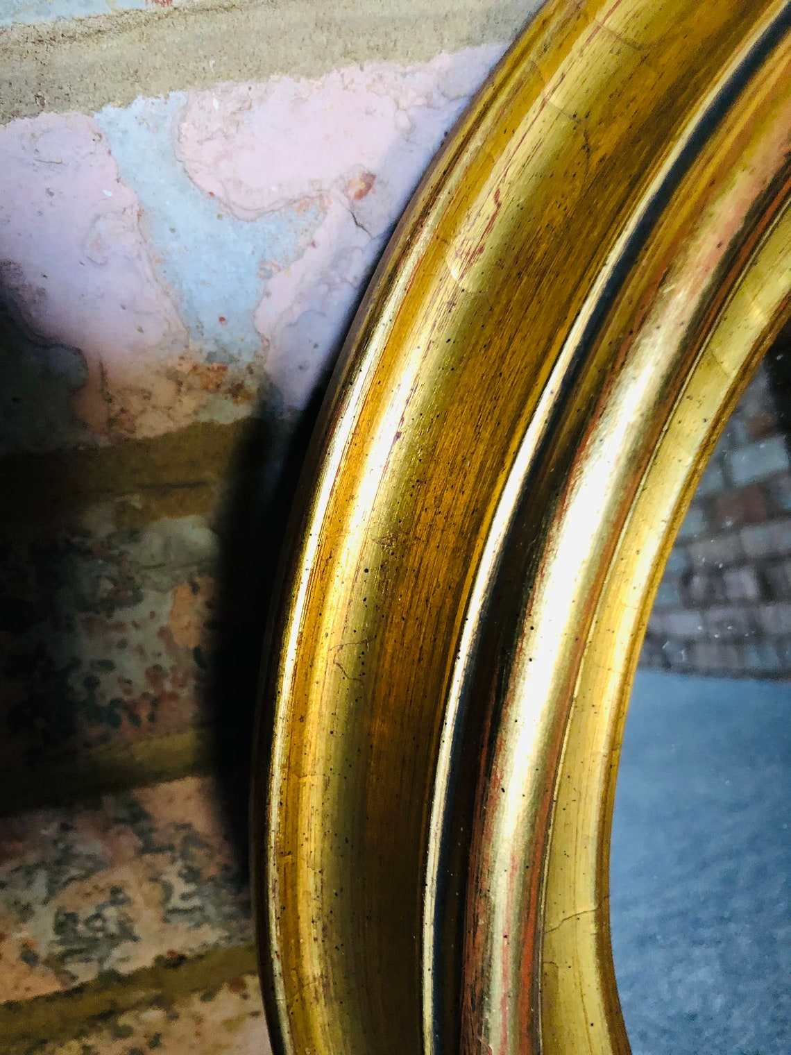 VINTAGE VICTORIAN MIRROR Wall Hanging Golden Home Decor Etsy