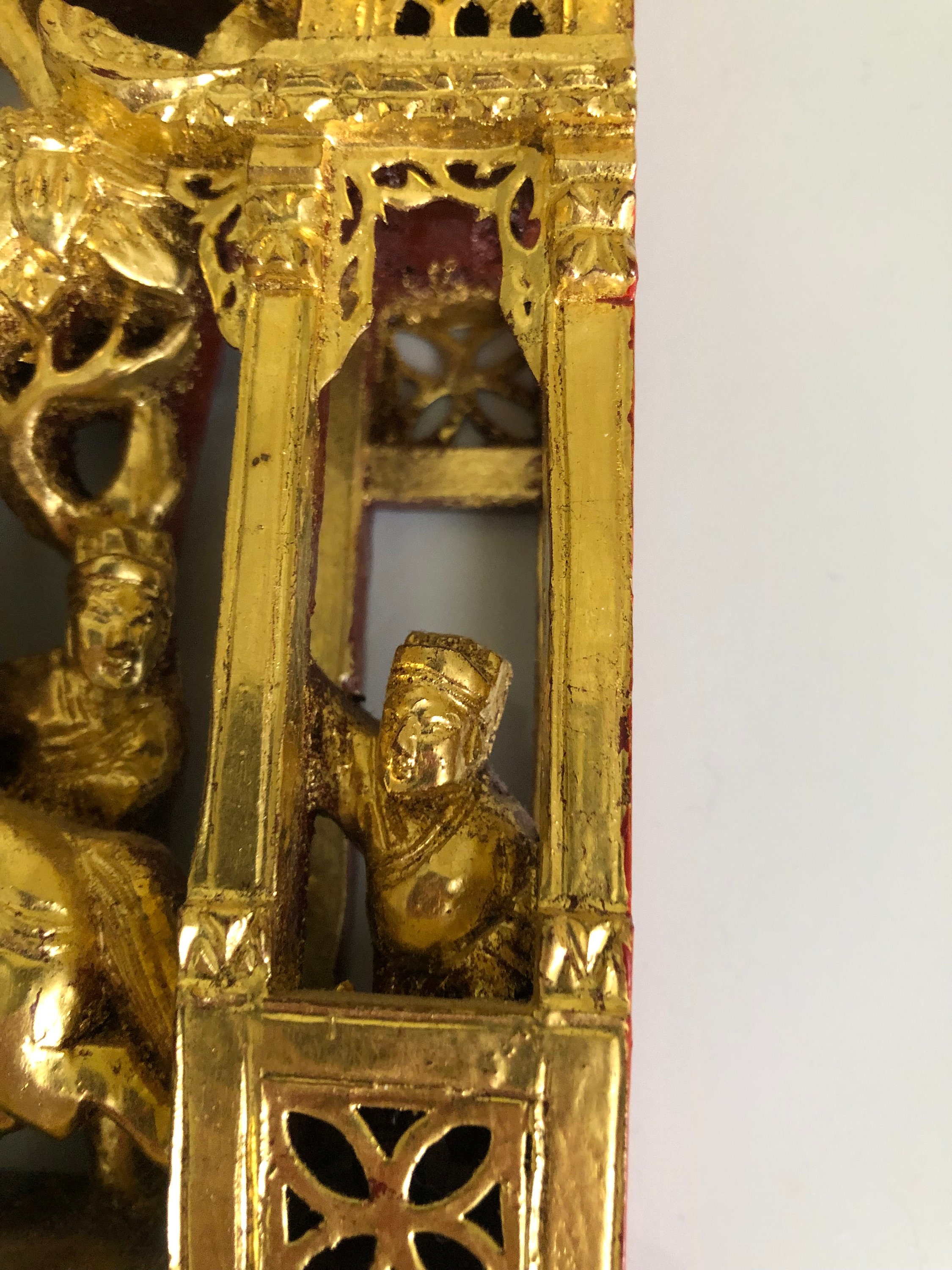 ANTIQUE CHINOISERIE CHIC Decor, Chinese Temple Wood Carving ANTIQUE CHINOISERIE CHIC Decor, Chinese Temple Wood Carving