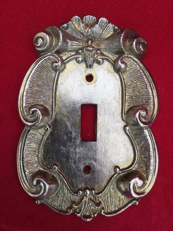 Switch Cover, Switch Plate, Switch Vintage, Metal Switch Cover, Vernon Switch , Vintage Decor ,Shabby Decor, Baroque Decor Il_570xn