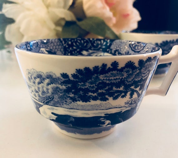SPODE ITALIAN BLUE, Blue White, Porcelain Cup, Chinoiserie Decor, Gift Idea Il_570xn