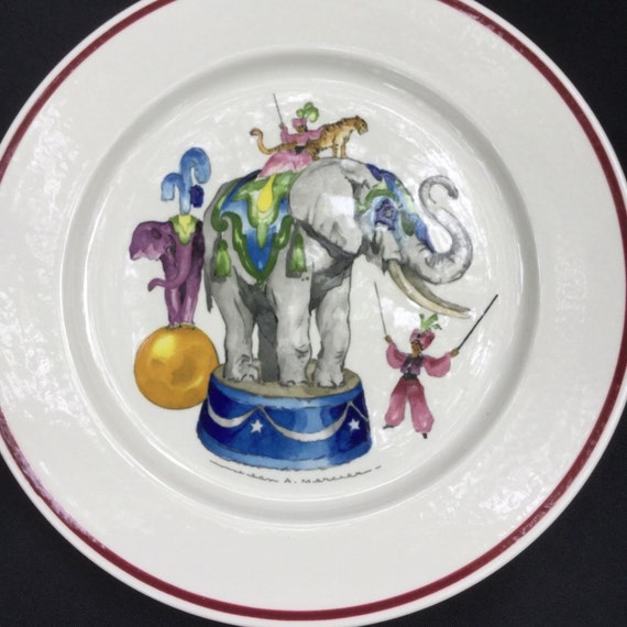 Le Cirque Villeroy And Boch Plate (s) collectible Vintage near MINT condition Collectible Il_570xn