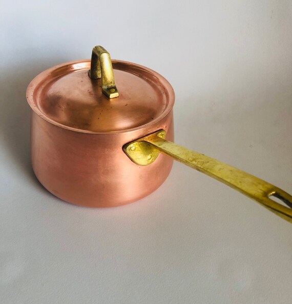 VINTAGE COPPER Saucer POT, Paul Revere, 1976, Classic Kitchen Decor Il_570xn