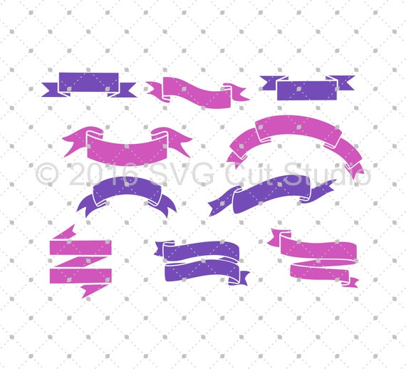 Ribbon Banners Svg Cut Files Banner Svg Ribbon Svg Cut Files Etsy