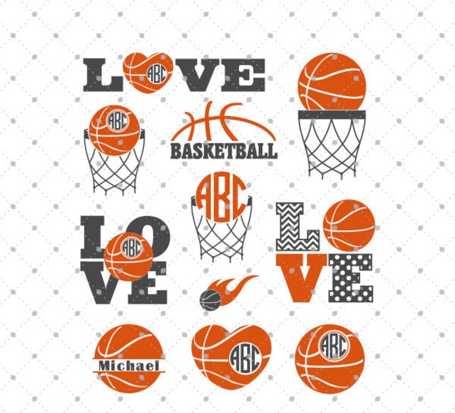 Download Basketball svg Basketball monogram SVG Basketball Love svg | Etsy