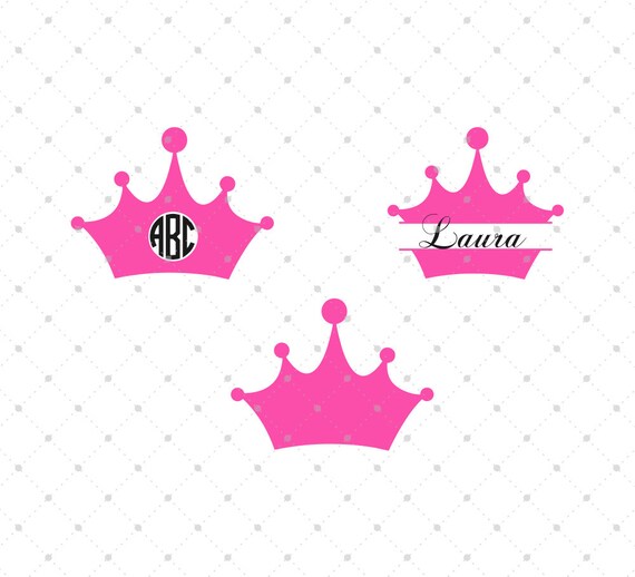 Download Princess Crown monogram svg Split Crown svg Princess crown ...