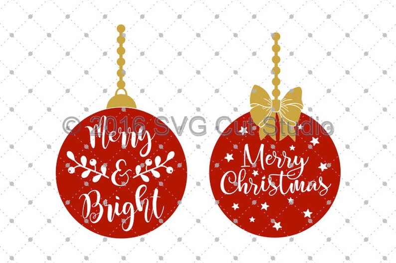 Download Christmas SVG Cut files Christmas Ornaments SVG Cut Files ...