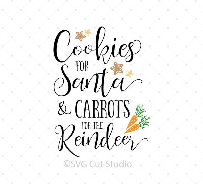 Download Christmas Svg Cookies For Santa Svg Carrots For Reindeer Svg Etsy PSD Mockup Templates
