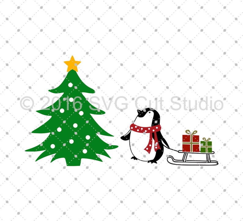 Download Free Christmas Svg Cut Files Penguin Christmas Svg Cut Files Etsy SVG DXF Cut File