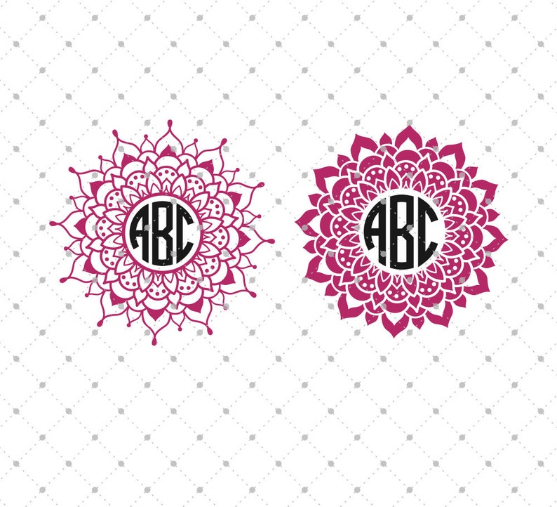 Download 46 Mandala Split Monogram Graphic By Elinorka Creative Fabrica 37 Mandala Monogram Svg Pictures PSD Mockup Templates