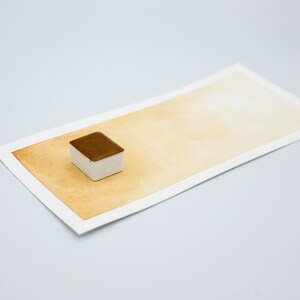 SANDPIPER, Handmade Watercolor Paint, individual half pan watercolour, natural earth pigment image 4