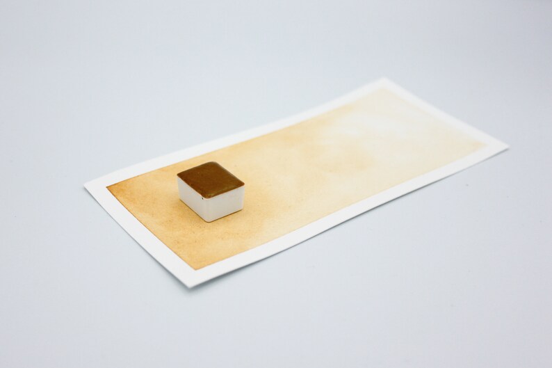 SANDPIPER, Handmade Watercolor Paint, individual half pan watercolour, natural earth pigment image 4