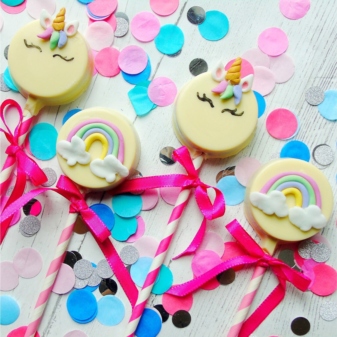 Unicorn Rainbow Cakesicles Cake Pops Unicorn Party Etsy