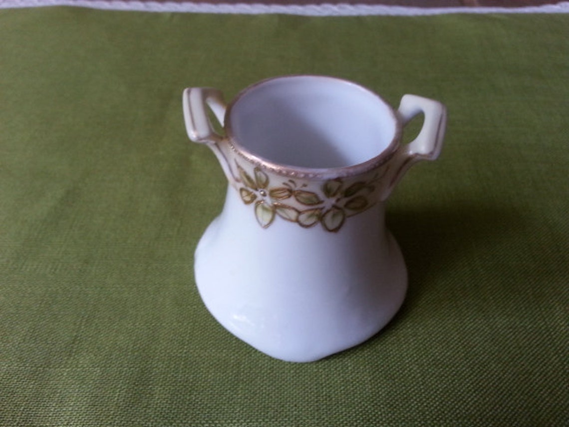 Antique Nippon crown Mark Hand Painted Raised Gold Overlay Etsy