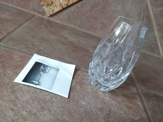Gorgeous Vintage Mikasa English Garden Crystal Vase Measures Etsy