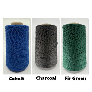 Lofty Cotton 8/2 - 1lb Cones High Quality Ringspun, Combed Cotton - US Grown, Spun and Dyed image 3