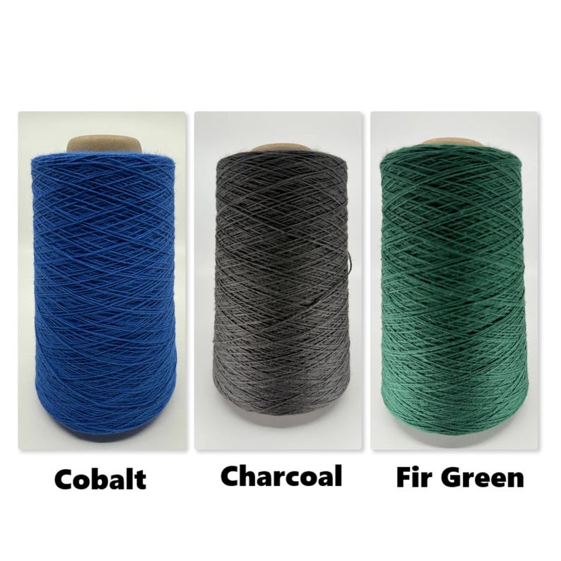Lofty Cotton 8/2 - 1lb Cones High Quality Ringspun, Combed Cotton - US Grown, Spun and Dyed image 3